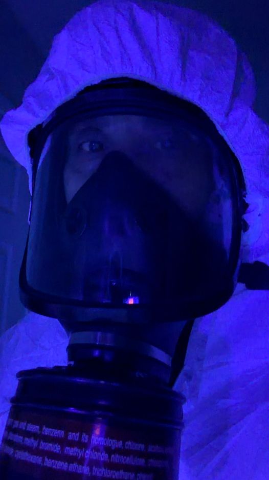 Full PPE biohazard suit