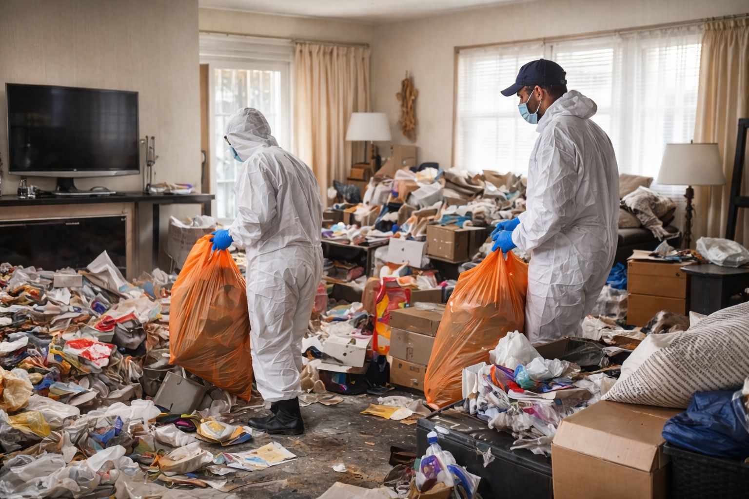 Professional hoarding cleanup service